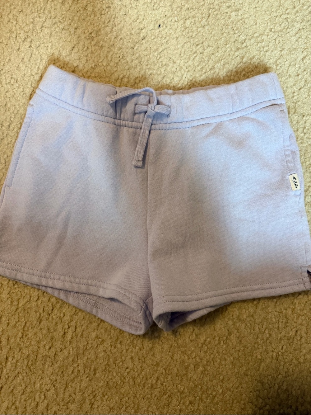 Abercrombie & Fitch Lavender Cotton Drawstring Girl’s Shorts